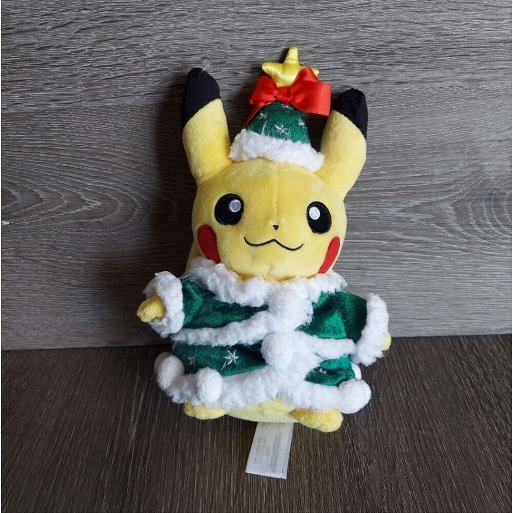 Pokemon Center Christmas Holiday Tree Pikachu Poké Plush 2017